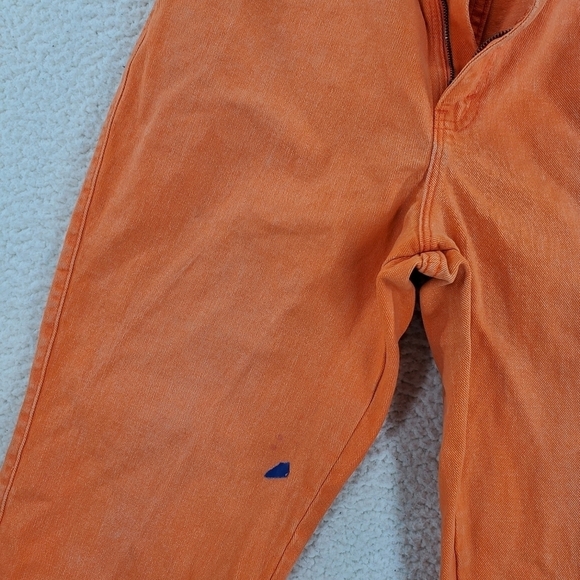 Vtg Levis 569 Orange Jeans Hi Rise Taper Crop Denim Ws 12 29x24 900 Series 12/92 - Picture 15 of 16